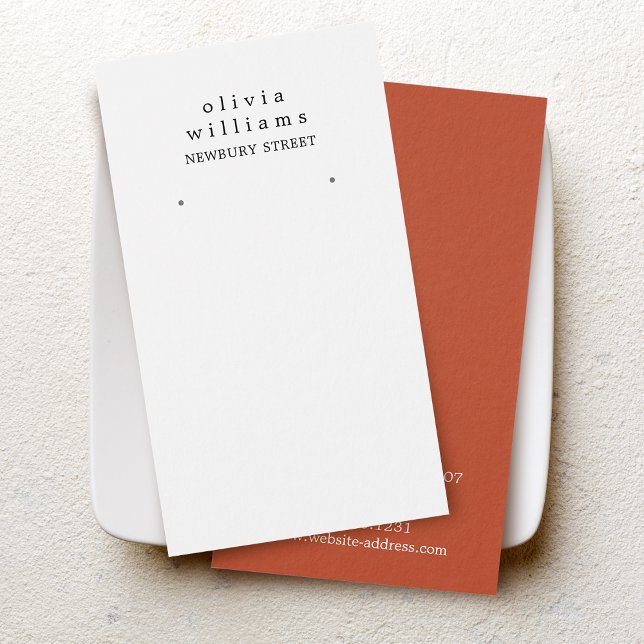 Carte de présentation de boucles d'oreilles Simple (Créateur téléchargé)