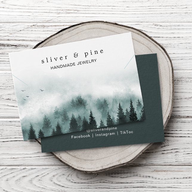 Carte de présentation de collier et bracelet Misty (Misty Mountain Necklace Bracelet Display Card)