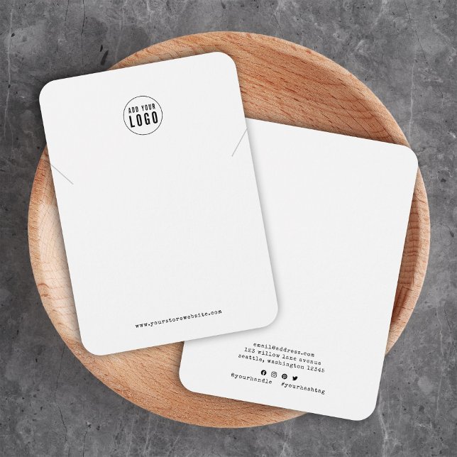 Carte de Présentation de Collier Machine à Écrire  (Créateur téléchargé)