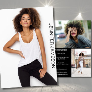 Carte de Présentation de Modèle Acteur   3 Photos