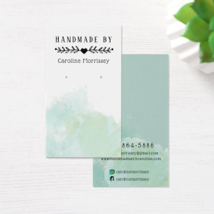 Carte de présentation pour boucles d'oreilles à sp