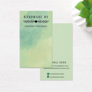Carte de présentation pour boucles d'oreilles avec