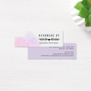 Carte de présentation pour boucles d'oreilles en f