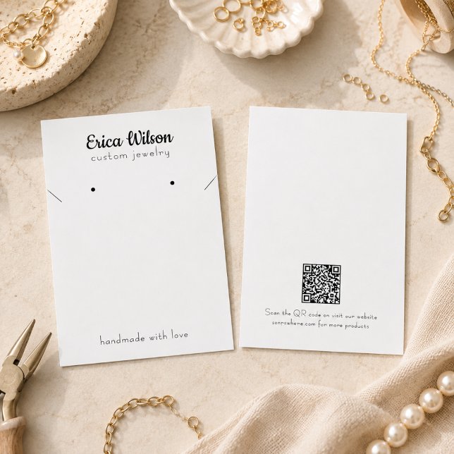Carte de présentation pour colliers et boucles d'o (Créateur téléchargé)