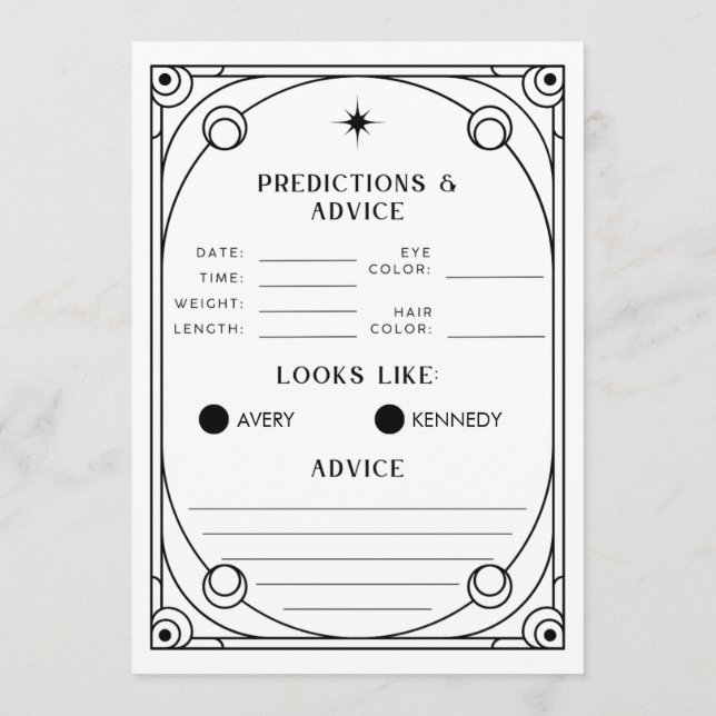 Carte de prévision et de conseil de Tarot (Dos)