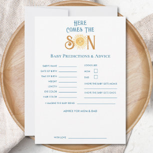 Carte de prévision et de conseil Sun Baby shower
