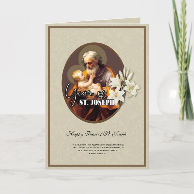 Carte de prière catholique de la fête religieuse d (Devant)
