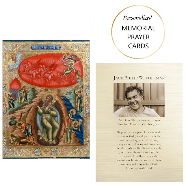 Carte de prière commémorative de la photo chrétien (Créateur téléchargé)