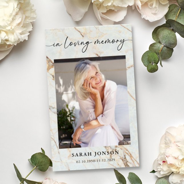 Carte de prière commémorative en mémoire d'amour (Créateur téléchargé)