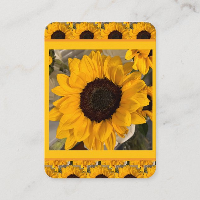 Carte de prière de tournesol (Devant)