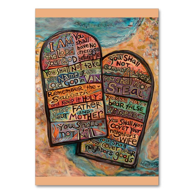 Carte de prière des dix commandements (Par défaut)