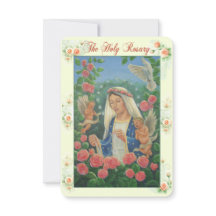 Carte de prière du Rosaire