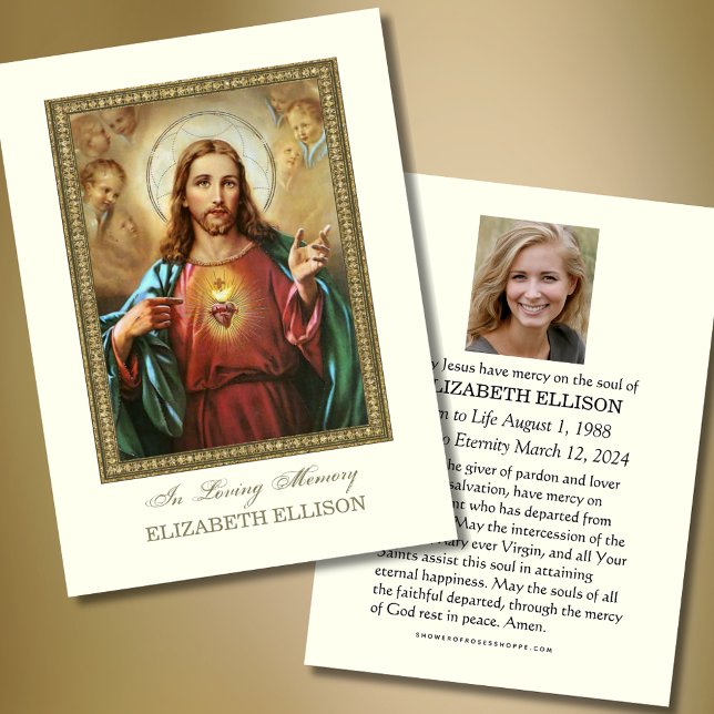 Carte de prière du Sacré-Coeur de Jésus (Créateur téléchargé)