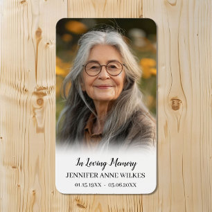 Carte de prière funéraire Sympathy Poem Simple