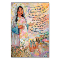 Carte de prière Magnificat, Cantique de Marie