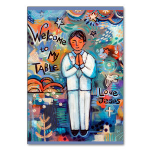 Carte de prière personnalisable Première communion