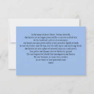 Carte de prière : Pour renforcer nos boucliers de