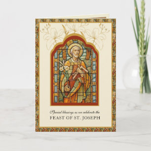 Carte de prière religieuse catholique de la fête d