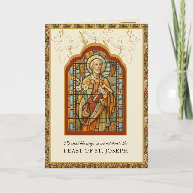 Carte de prière religieuse catholique de la fête d (Devant)