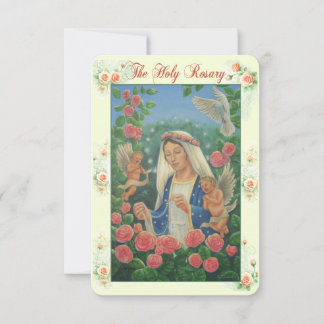 Carte de prière Rosary avec mon oeuvre originale