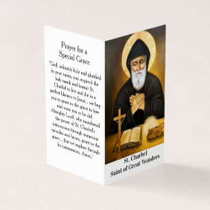 Carte de prière Saint Charbel