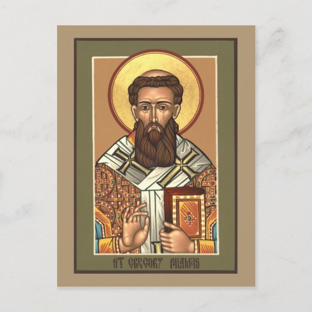 Carte de prière Saint Gregory Palamas (Devant)