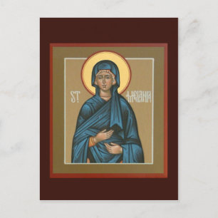 Carte de prière Saint-Melania