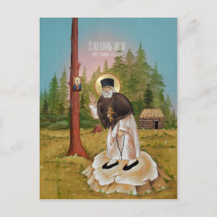 Carte de prière Saint Seraphim de Sarov