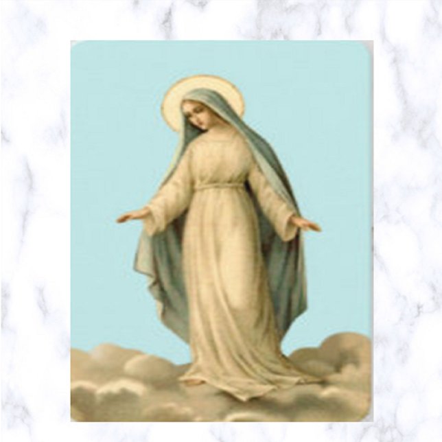 Carte de prière Sainte Reine Vierge Marie (Créateur téléchargé)