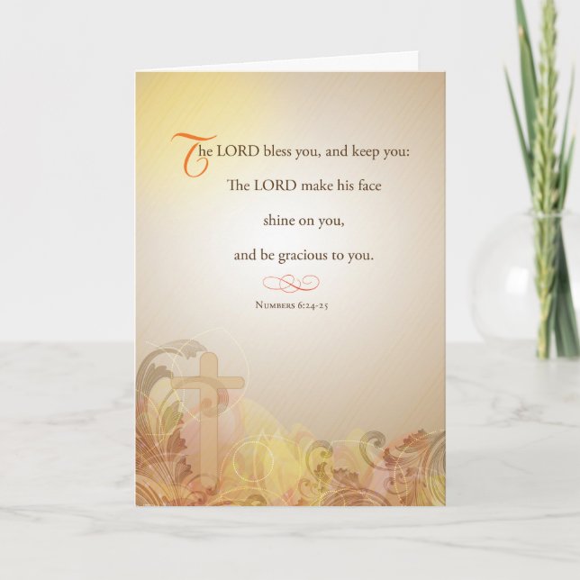 Carte de prière sans-abri Seigneur bénisse et gard (Devant)