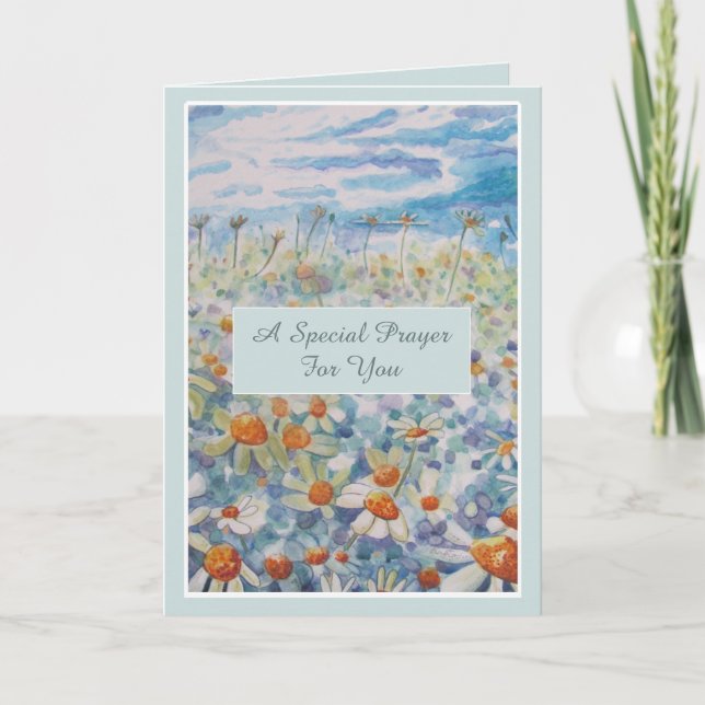 Carte de prière spéciale pour malade du cancer (Devant)