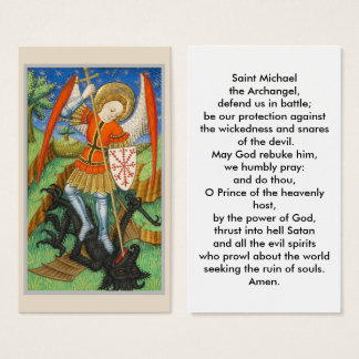 Carte de prière St Michael