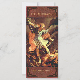 Carte de prière St. Michael l'Archange