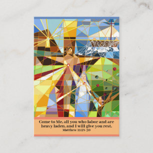 Carte de prière Viens à Jésus