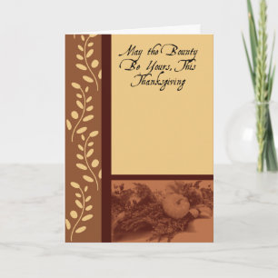 Carte de prime d'automne de Thanksgiving