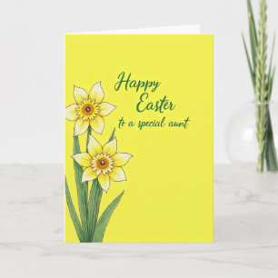 Carte de printemps à fleurs jaunes