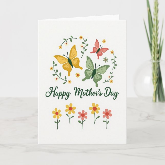 Carte de printemps à votre pensée (Devant)