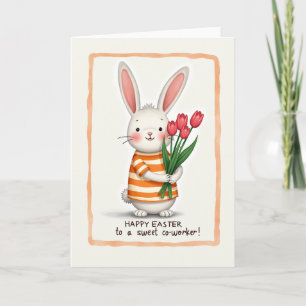 Carte de printemps Bouquet de lapin