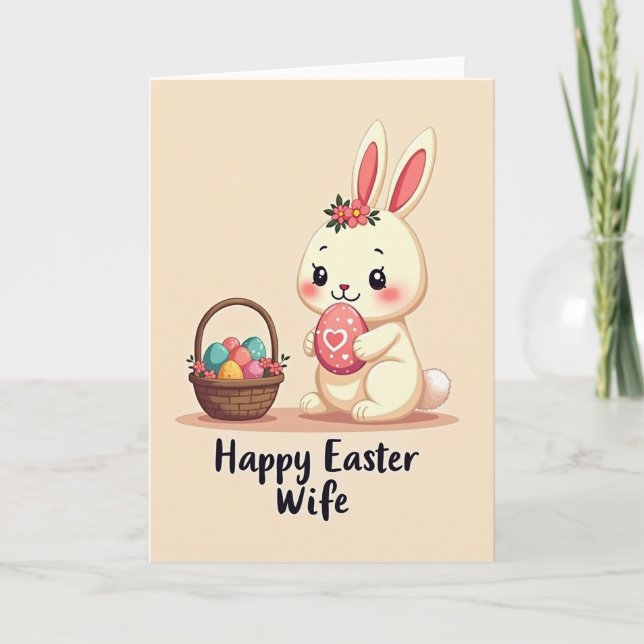 Carte de printemps Bunny Blooms (Devant)