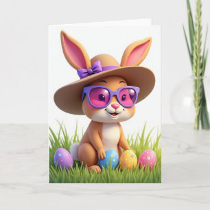 Carte de printemps Bunny Friend