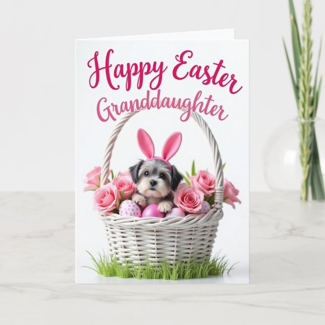 Carte de printemps Chiot adorable (Devant)