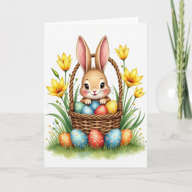 Carte de printemps Fluffy Friend (Devant)