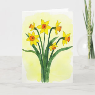 Carte de printemps Golden Blooms