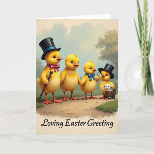 Carte de printemps Hatchling Friends