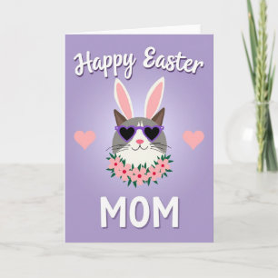 Carte de printemps joyeuse avec un animal mignon