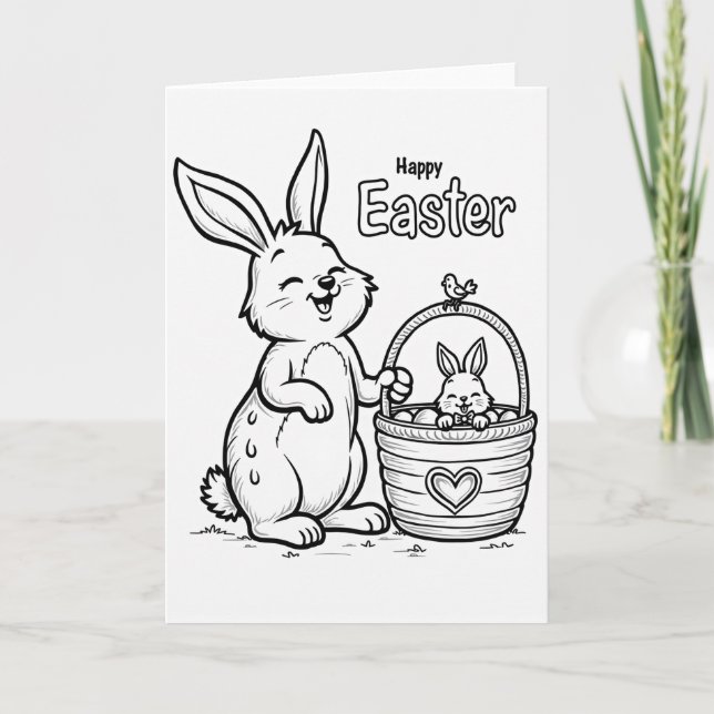 Carte de printemps Joyeux motif (Devant)