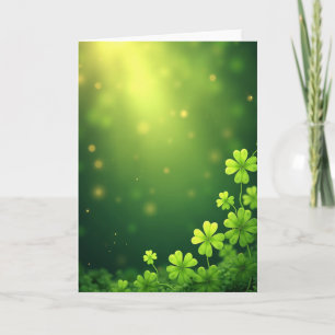 Carte de printemps Lucky Shamrock