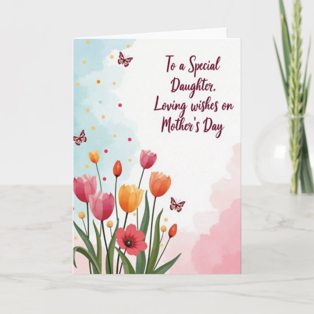 Carte de printemps pour la plus douce des mamans (Devant)