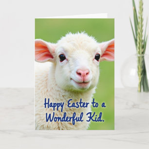 Carte de printemps pour mouton doux