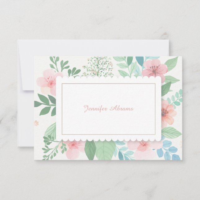 Carte de printemps romantique (Devant)